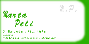 marta peli business card